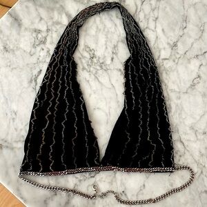 🔥Chain halter top vintage like